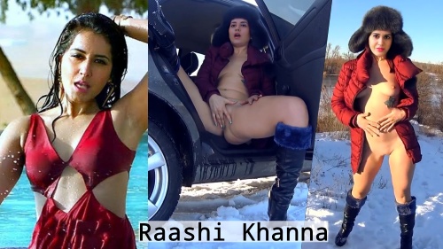 Rashi Khanna fingering her pussy car nude snow deepfake video