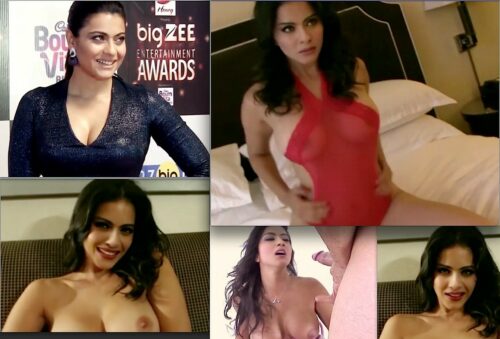 Kajol Cummed Hard on Her Big Boobs After Sex Fake