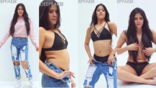 Shriya Sharma striptease tiktok semi nude deepfake video