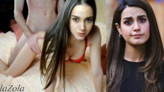 Iqra Aziz nude doggy style red bra panties deepfake sex video