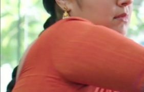 Jyothika side boobs red blouse xxx saree mms