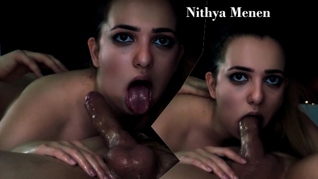 Nithya Menen Sucking Full Cock in her Mouth Fake