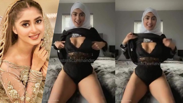 Sajal Ali Nude on Live Cam Showing her Boobs Fake