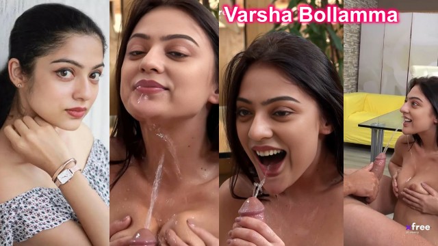 Varsha Bollamma open mouth golden shower deepfake