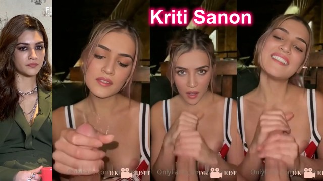 Kriti Sanon handjob cock cum massage pov deepfake