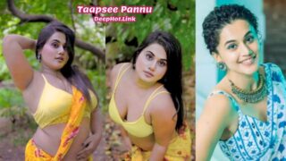 Taapsee Pannu yellow sleeveless blouse Deepfake